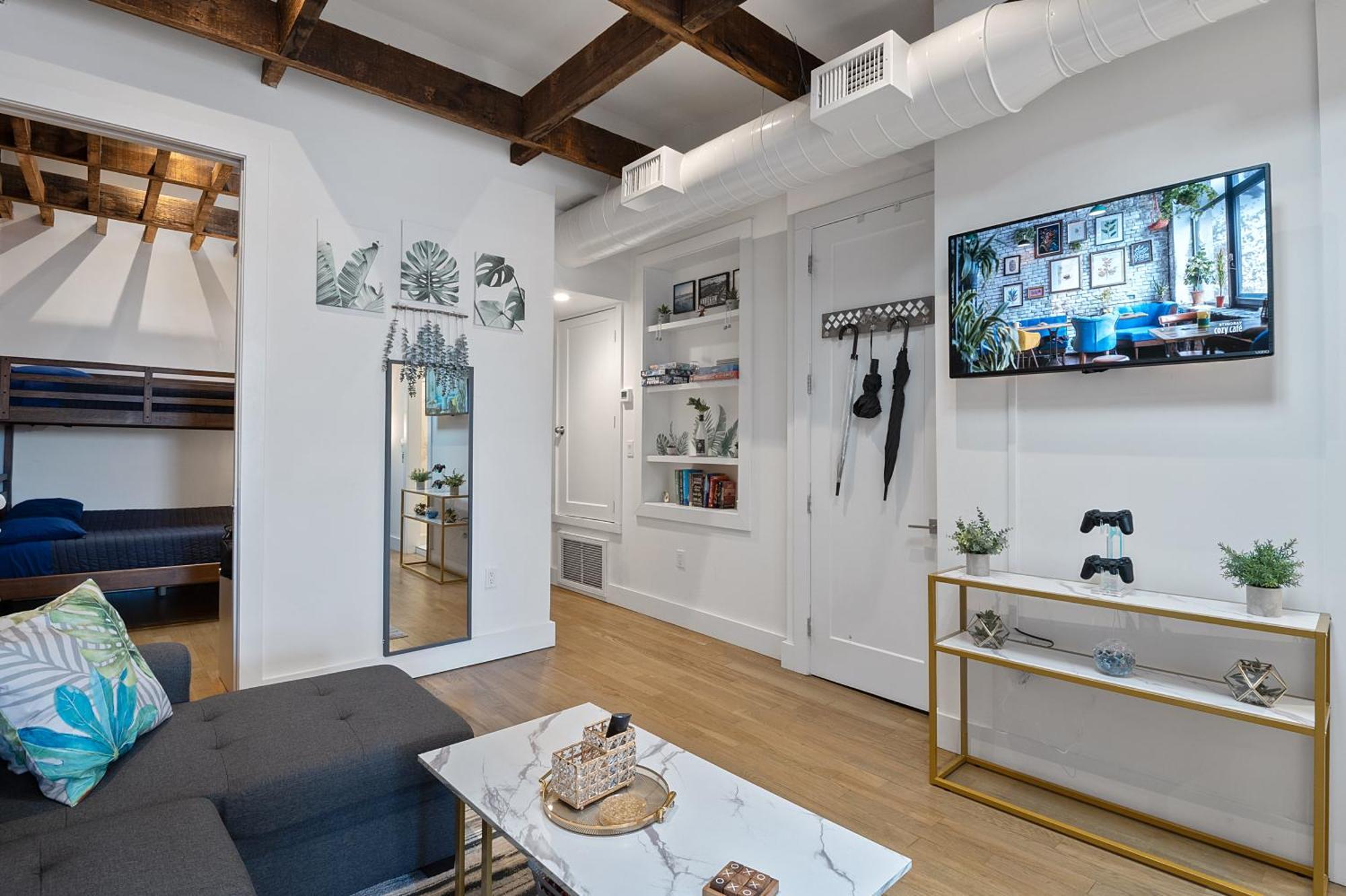 Chic Penthouse 15 Minutes From Nyc - Bus Stop At Doorstep Hoboken Exteriér fotografie